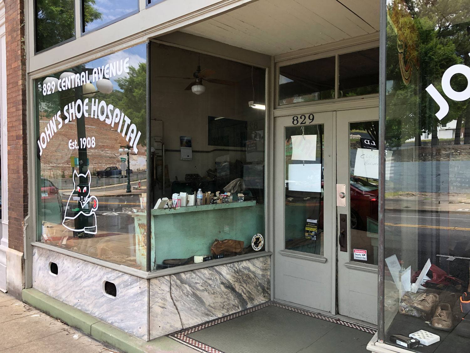 John's Shoe Hospital from side